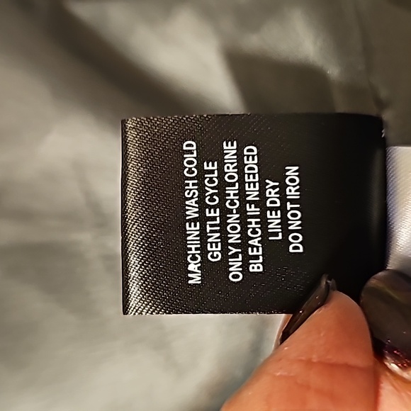 EUC Moto Faux Leather Metallic Moto Jacket size 0 - Picture 8 of 9